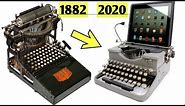 Evolution of Typewriters 1829 - 2020 | History of Writing