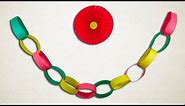 How To Make Paper Chains Easily || DIY Paper Decorations.