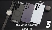 S24 Ultra Titanium Violet Unboxing and Cases!!!