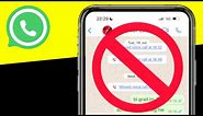 How to Block a Contact on WhatsApp iPhone (2024)