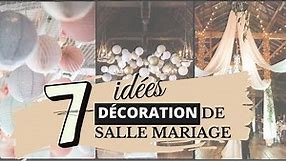 7 idées de décoration de salle mariage