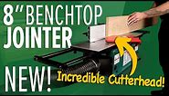 NEW! Grizzly 8" Benchtop Jointer with Spiral-Type Cutterhead G0947