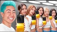 I Surprised ITZY With A Custom Galaxy Z Flip Mural!