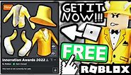 FREE ACCESSORIES! HOW TO GET Gold ‘n’ White Horns, Golden Hat & Jackets! (ROBLOX INNOVATION AWARDS)