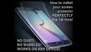 S7 edge screen protector installation - install it PERFECTLY the 1st time!