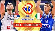 Serbia 🇷🇸 vs Italy 🇮🇹 | Full Game Highlights | FIBA Basketball World Cup 2023