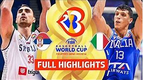 Serbia 🇷🇸 vs Italy 🇮🇹 | Full Game Highlights | FIBA Basketball World Cup 2023