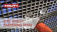 Hilti S-BT grating fasteners demo