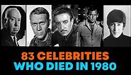 In Memoriam: Celebrity Deaths in 1980 🌟 Celebrities Who Died in 1980