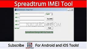 Spreadtrum IMEI Tool - Best SPD IMEI FLash Tool | Naijarom.com | Super Tools