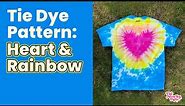 How to Tie Dye Symmetrical Shapes: Heart & Rainbow