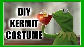 DIY Kermit the Frog Halloween costume