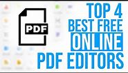 Top 4 Best Free Online PDF Editors
