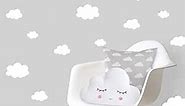 Clouds Wall Decals Peel and Stick for Kids, Baby Bedroom Nursery and Living Room. Adhesive Vinyl Wall Stickers Decor (White)