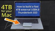 How To Build The Fastest External Thunderbolt 4 USB4 SSD For Your M1 M2 M3 Apple Silicon Mac MacBook