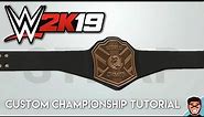 WWE2K19 | How to create custom championship logos | Affinity designer tutorial
