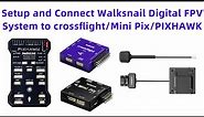 Setup and Connect Walksnail Digital FPV System to crossflight/Mini Pix/PIXHAWK