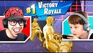 Winning with the Most WHOLESOME Kid Ever! (Fortnite)