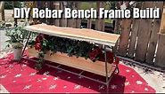 EASY DIY! - Rebar Metal Bench Frame - Full Step by Step Build Video