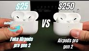 Airpods Pro gen 2 Vs Fake - Clone Better than Real?
