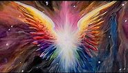Acrylic Painting | How To Paint Angel Wings In Space | Tutorial