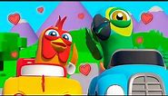 🌎 LET'S TRAVEL the WORLD and LEARN with PEPE 🦜🚦ZENON the FARMER on WHEELS 🚗 Videos for Kids