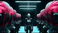 Cyber Swarm - Ai Animation - MidJourney Infinite Zoom