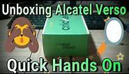Alcatel Verso Unboxing Cricket Wireless Quick Hands On Review First On Youtube