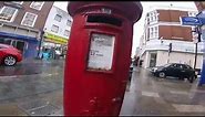 🔵 Post Box - George VI red post box - Royal Mail Post Boxes - British Post Boxes - English Mail Box