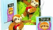 Tickle & Main Get Well Gifts-Feel Like a Sloth?Hang in There!Get Well Soon Gift for Women,Kids,Men,Teens.Plush Sloth&Top10 Things to Do When You Feel Like a Sloth in Gift Box.Great for After Surgery.