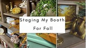 Staging My Vintage/Antique Booth Fall 2022~ Before & After Tour~Tips For Staging A Booth~Booth Owner