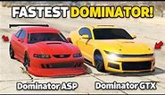 GTA 5 ONLINE - DOMINATOR ASP VS DOMINATOR GTX (WHICH IS FASTEST?)