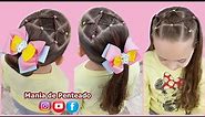 Penteados Infantis Fáceis com Ligas e tranças | Easy Hairstyles with Elastics and Braids for Girls🥰