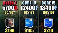 R7 5700X vs i5-12400F vs i5-13400F - Which CPU is Better Value for Money?
