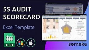 5S Audit Scorecard Excel Template | Radar Chart Generator