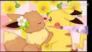 Pikachu x eevee Amourshipping~every time we touch