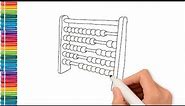 How to draw an abacus for kids