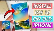 How to Update iOS 12 to 16 | Install iOS 16 on iPhone 6, 6s & 7