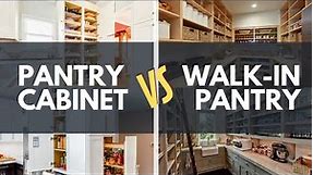 Kitchen pantry design | Walk-in pantry vs. the pantry cabinet