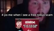 4 yo me when I see a free robux scam #memes #funnyshorts #funny #meme #memeshorts #shorts