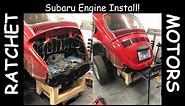 Engine Install -- 1973 VW Super Beetle Subaru Swap