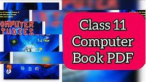 Class 11 computer book PDF sindh text book board karachi
