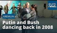 Watch: Archive footage released of George W Bush and Vladimir Putin dancing