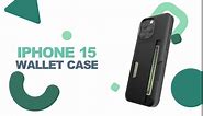 Smartish iPhone 15 Pro Max Wallet Case - Wallet Slayer Vol. 2 [Slim + Protective] Credit Card Holder with Kickstand - Custom Prints