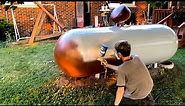 Repainting a Propane Tank with Harbor Freight Spray Gun