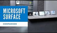 Microsoft Surface Comparison