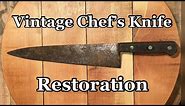 Vintage Chef's Knife Restoration