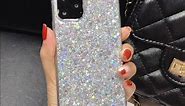 Winzizo for iPhone 13 Pro Max Case Glitter Sparkle Bling Women Girls Cases Cute Rubber Slim Soft TPU Shockproof Drop Phone Protective Cover 6.7 inch (Blue)