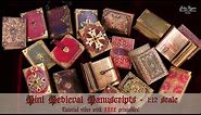 📕📙 Mini Medieval Manuscripts (Part 1) - DIY Basic Book Making / Bookbinding - with FREE printables!