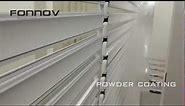 Powder Coating Aluminum Profiles from FONNOV extrusion plant CHINA